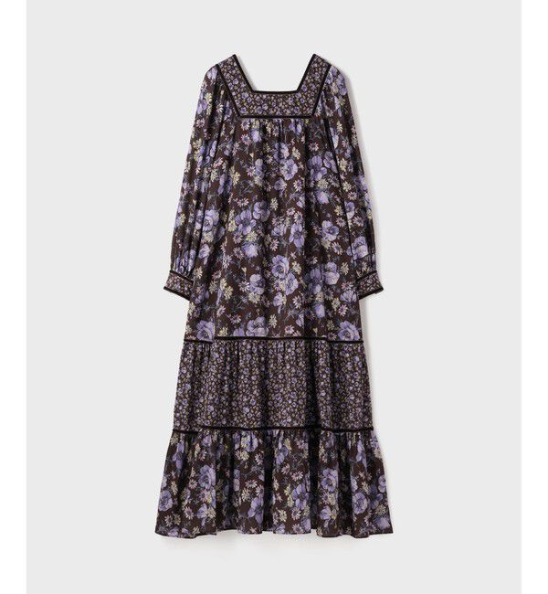 GRACE CONTINENTAL「ボタニカルティアードワンピース」|ワンピース|