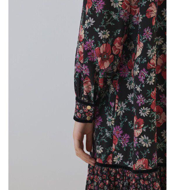 GRACE CONTINENTAL「ボタニカルティアードワンピース」|ワンピース|