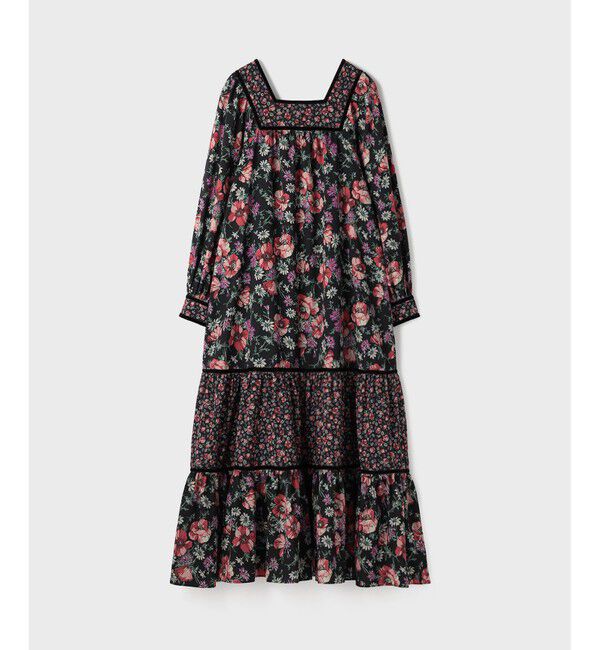 GRACE CONTINENTAL「ボタニカルティアードワンピース」|ワンピース|