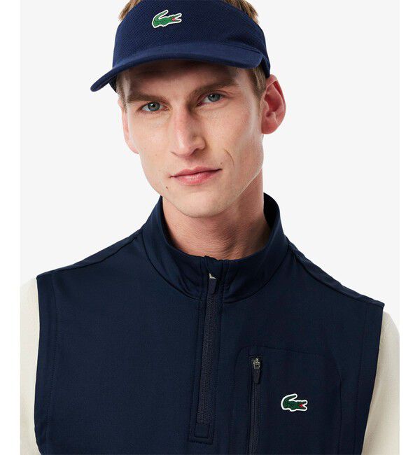 LACOSTE「ウルトラドライハーフジップゴルフベスト」|ベスト・ジレ|