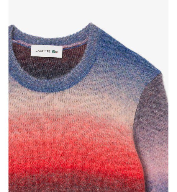 LACOSTE「グラデーションニット ウールセーター」|ニット・セーター|