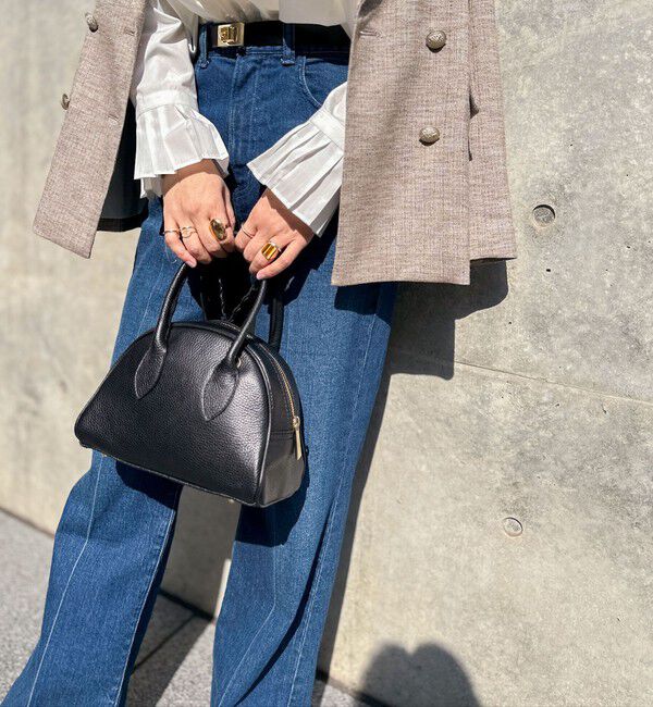 Rie Miller「【RM denim】センタープレスハイウエストデニム」|デニム|