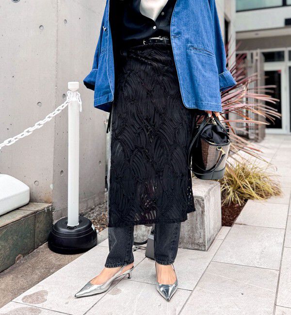 Rie Miller「【RM denim】ハイウエストスリムテーパードデニム」|デニム|