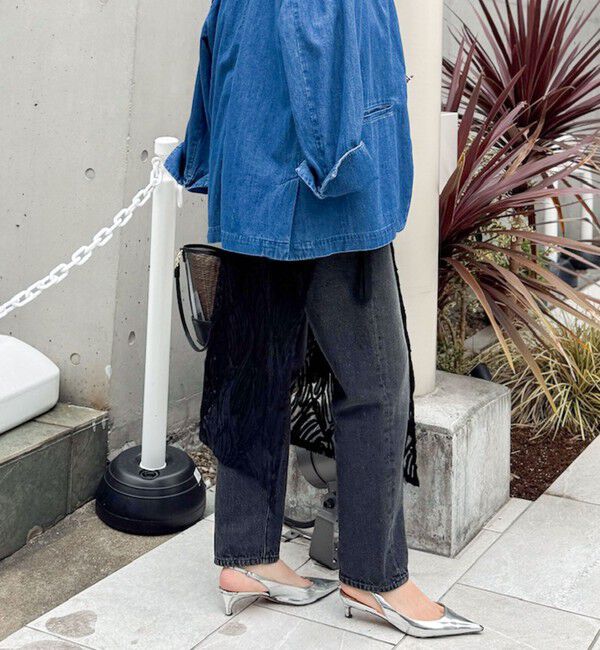 Rie Miller「【RM denim】ハイウエストスリムテーパードデニム」|デニム|