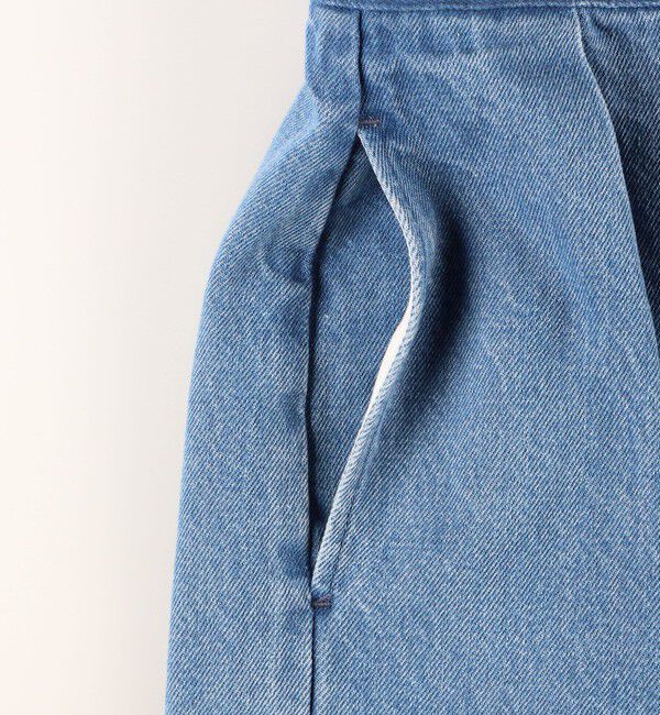 Rie Miller「【RM denim】ワンショルダーデニムジャンパースカート」|ワンピース|