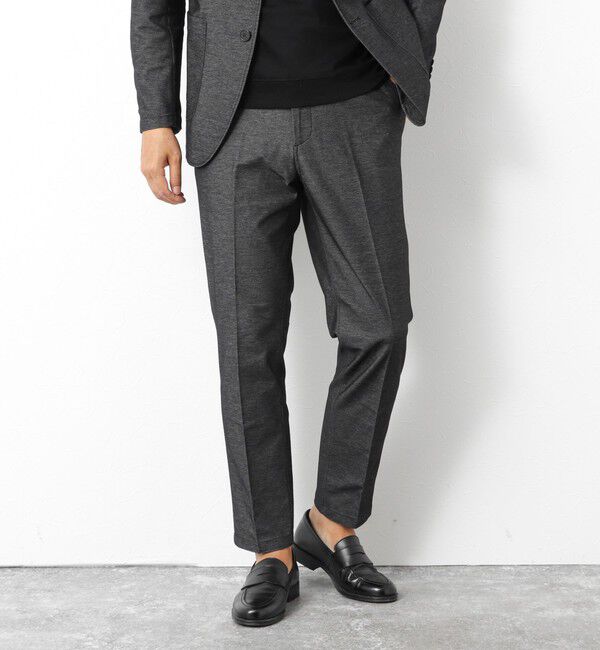 NOLLEY'S goodman「《ビジカジ/セットアップ対応》【ALBINI】《吸水速乾》綾ジャージーイージーPT 25AW」|チノ|ブラック