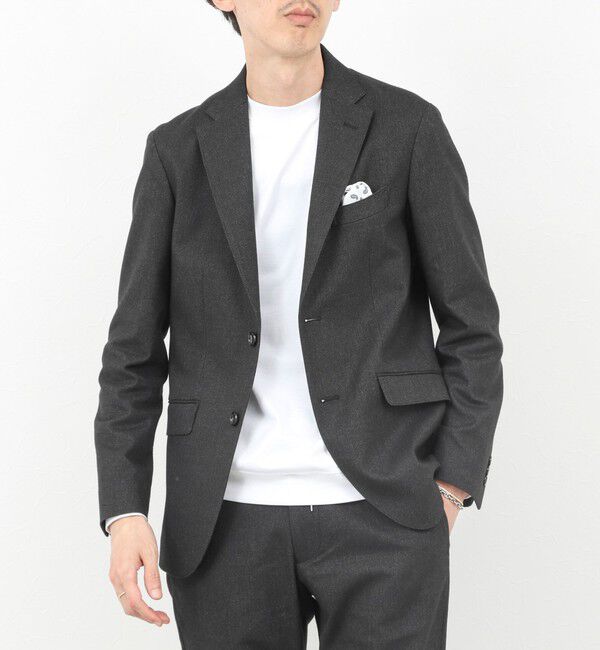 NOLLEY'S goodman「《ビジカジ/セットアップ対応》SOFT THERMO ウォッシャブルジャケット 25AW」|テーラードジャケット|チャコールグレー