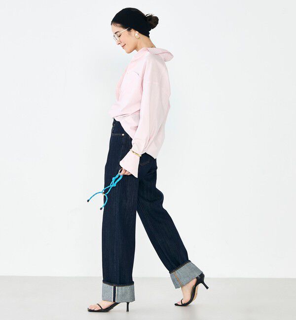 Rie Miller「【RM denim】45th limited editionﾛｰﾙｱｯﾌﾟｽﾄﾚｰﾄﾃﾞﾆﾑ(ｾﾙﾋﾞｯﾁ)」|デニム|