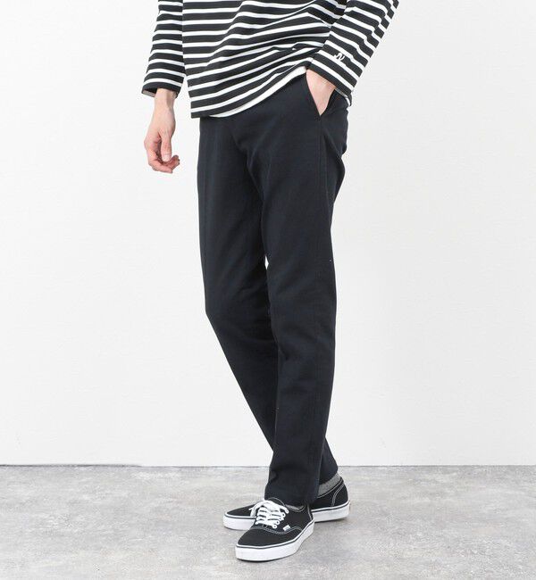 NOLLEY'S goodman「コットンカルゼ裏微起毛ストレッチスリムフィット 25AW」|チノ|ネイビー
