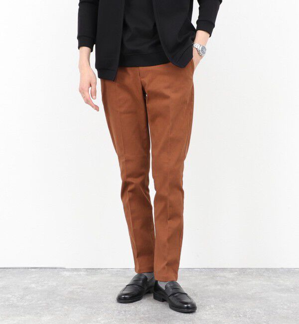 NOLLEY'S goodman「コットンカルゼ裏微起毛ストレッチスリムフィット 25AW」|チノ|