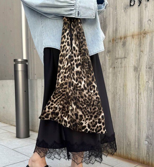 grace grace「【grace grace/グラスグラス】レオパードトリアンゴロバッグ」|エコバッグ|