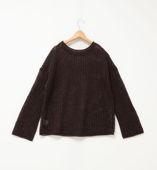 NOLLEY'S「《手洗い可能》ペーパーヤーンメッシュプルオーバー」|ニット・セーター|