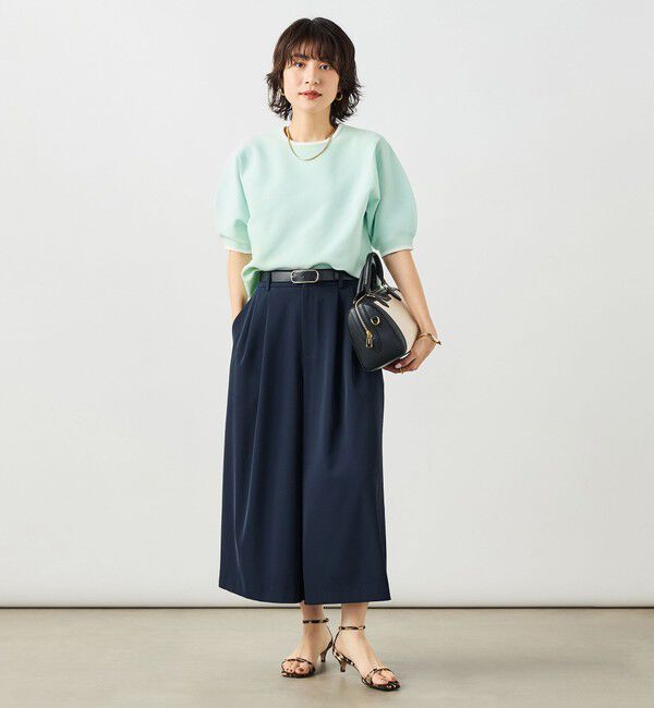 NOLLEY'S「《手洗い可能》ホールガーメントパフスリーブニットＴ」|ニット・セーター|