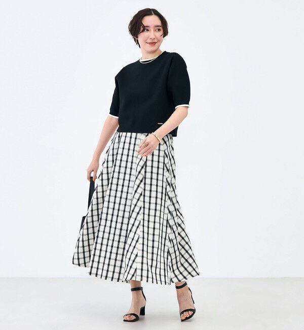 NOLLEY'S「《手洗い可能》ホールガーメントパフスリーブニットＴ」|ニット・セーター|