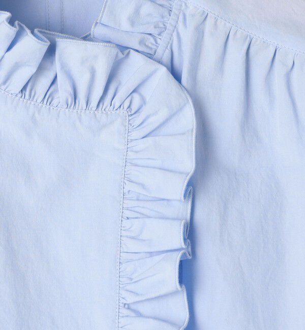 NOLLEY'S sophi「ウォッシャブルORGANICコットンフリルシャツブラウス」|シャツ・ブラウス|