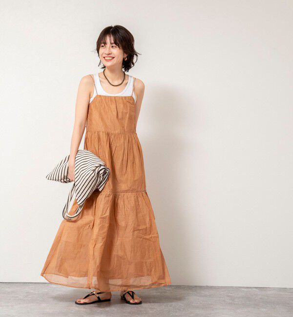 NOLLEY'S sophi「【MARILYN MOON/マリリーンムーン】sheer starched cotton lace tieredワンピース」|ワンピース|