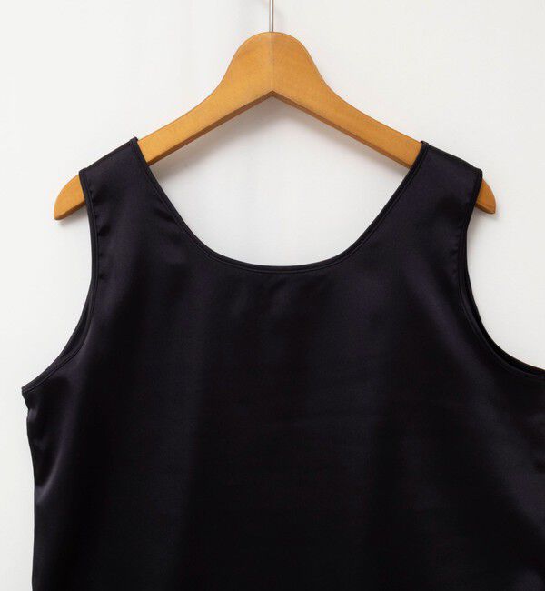 NOLLEY'S「ウォッシャブル裾レースオトナサテンタンク」|タンクトップ|