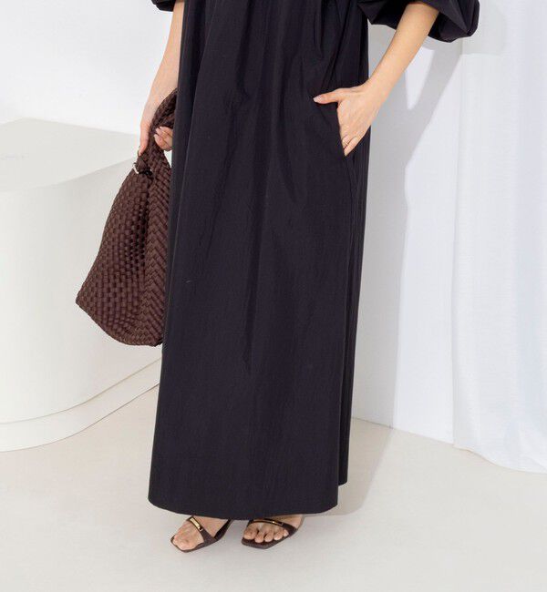 NOLLEY'S「【WEB限定】ウォッシャブルボリュームスリーブワンピース」|ワンピース|