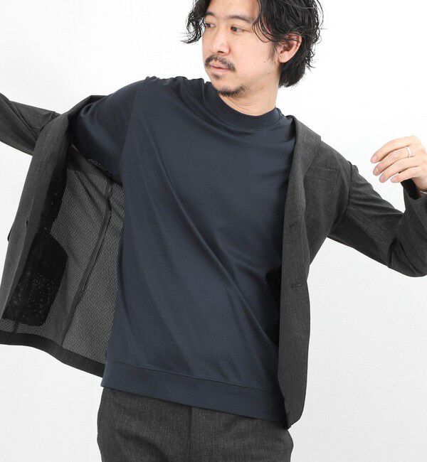 NOLLEY'S goodman「《ビジカジ対応》シルケットスムース クルーネックドレスTシャツ 26SS」|Tシャツ・カットソー|