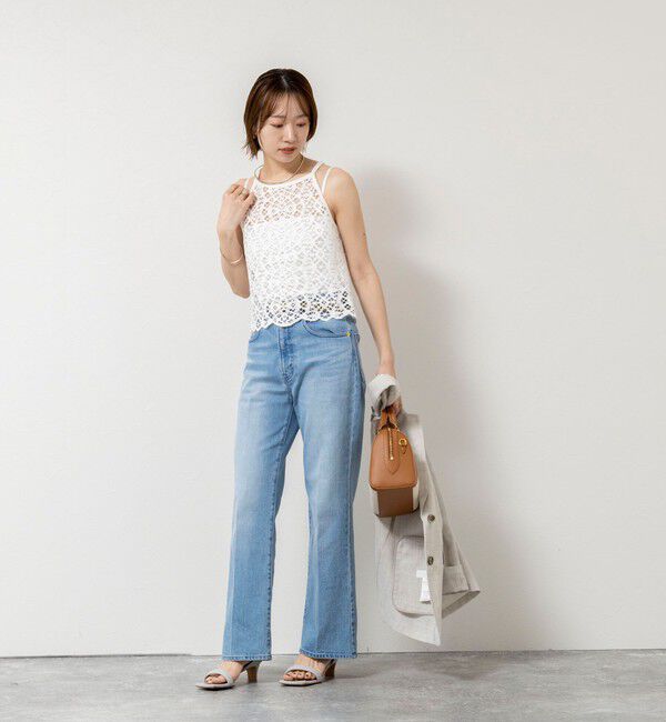 NOLLEY'S sophi「ウォッシャブルクロッシェレースアメスリタンクトップ」|シャツ・ブラウス|