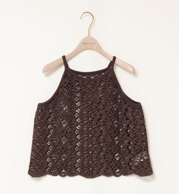 NOLLEY'S sophi「ウォッシャブルクロッシェレースアメスリタンクトップ」|シャツ・ブラウス|