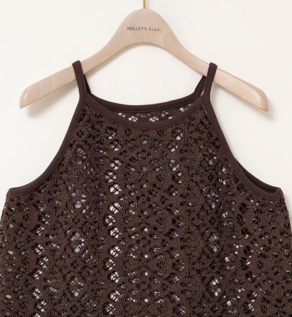 NOLLEY'S sophi「ウォッシャブルクロッシェレースアメスリタンクトップ」|シャツ・ブラウス|