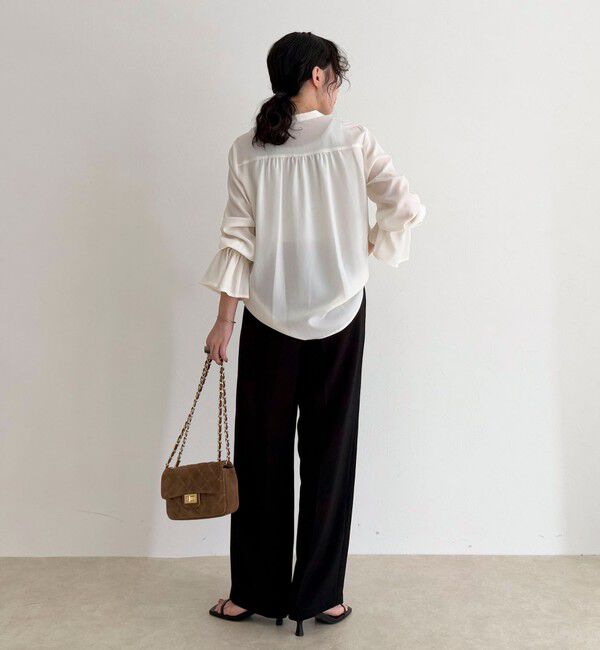 fredy emue「前フリルジョーゼットブラウス」|シャツ・ブラウス|