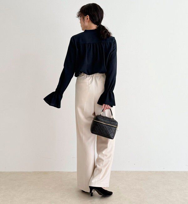 fredy emue「前フリルジョーゼットブラウス」|シャツ・ブラウス|