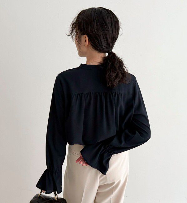 fredy emue「前フリルジョーゼットブラウス」|シャツ・ブラウス|