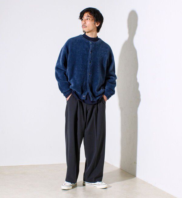 GLOSTER「【セットアップ対応】ウールライクワイドパンツ」|チノ|