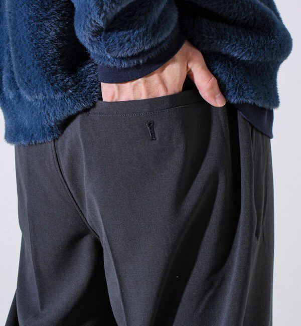 GLOSTER「【セットアップ対応】ウールライクワイドパンツ」|チノ|