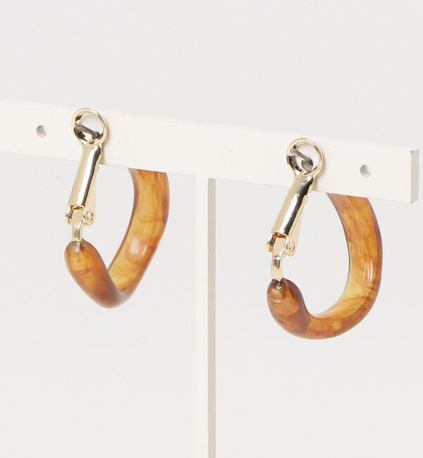 fredy emue「カラー樹脂うねりフープピアス」|ピアス|