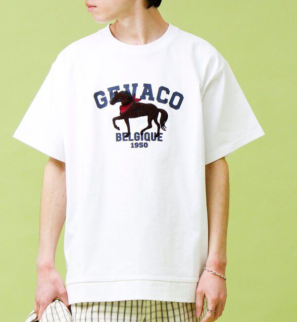 GLOSTER「【GEVACO/ゲバコ】フロントプリント刺繍Tシャツ」|Tシャツ・カットソー|