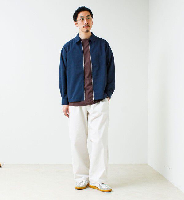 GLOSTER「【きれい見え快適素材】ドライポリ Classy Zipシャツ」|シャツ・ブラウス|