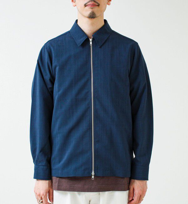 GLOSTER「【きれい見え快適素材】ドライポリ Classy Zipシャツ」|シャツ・ブラウス|