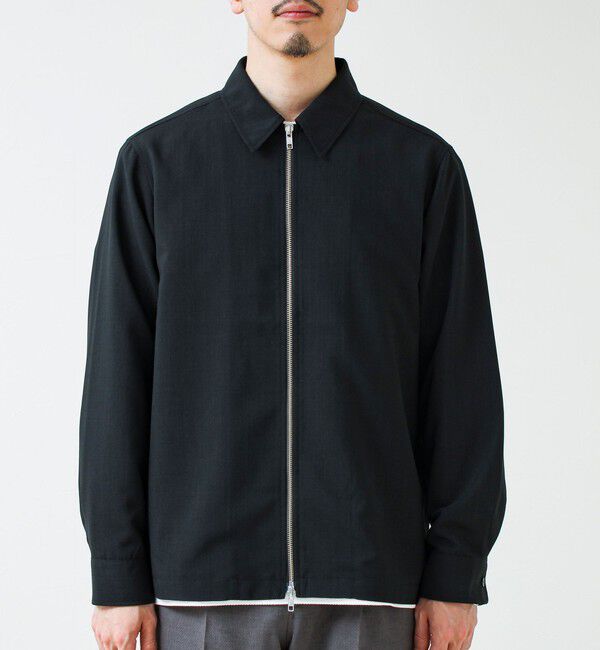 GLOSTER「【きれい見え快適素材】ドライポリ Classy Zipシャツ」|シャツ・ブラウス|