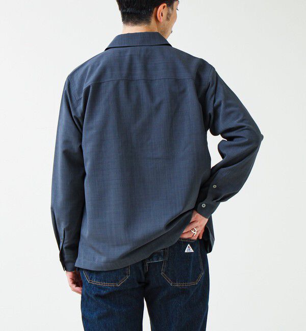 GLOSTER「【きれい見え快適素材】ドライポリ Classy Zipシャツ」|シャツ・ブラウス|