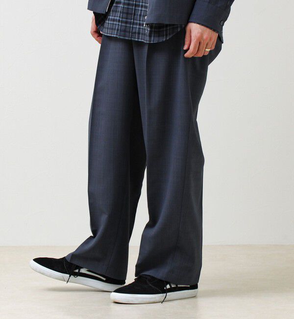 GLOSTER「【セットアップ着用可能】ドライポリワイドパンツ」|チノ|