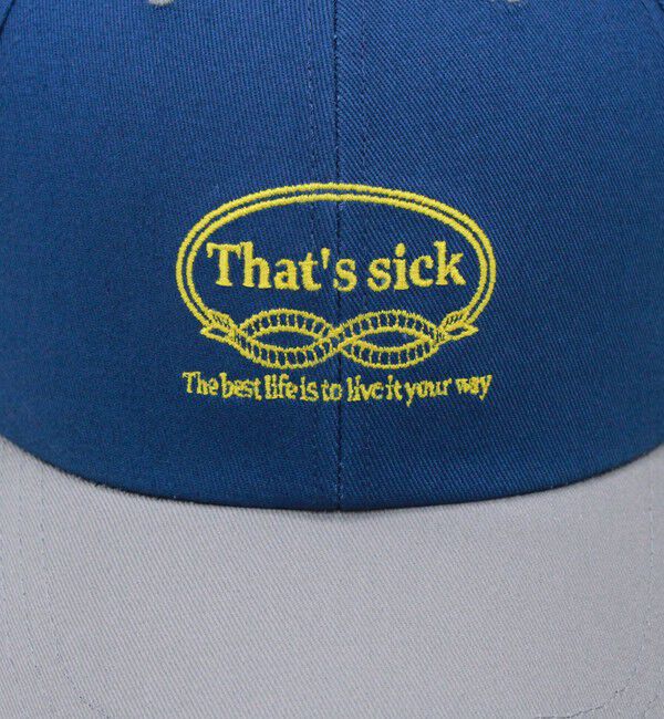 fredy emue「バイカラー刺繍キャップ」|キャップ・キャスケット|