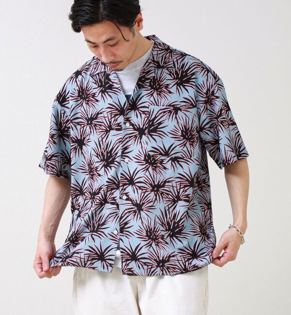 GLOSTER「【選べる6柄】オールオーバーパターン 半袖オープンカラーシャツ」|シャツ・ブラウス|