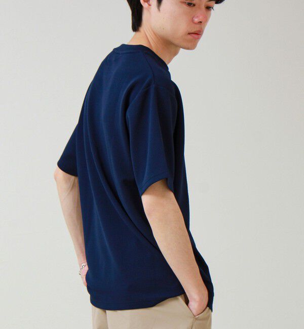 GLOSTER「【立体感素材】フクレジャガード 半袖Tシャツ」|Tシャツ・カットソー|