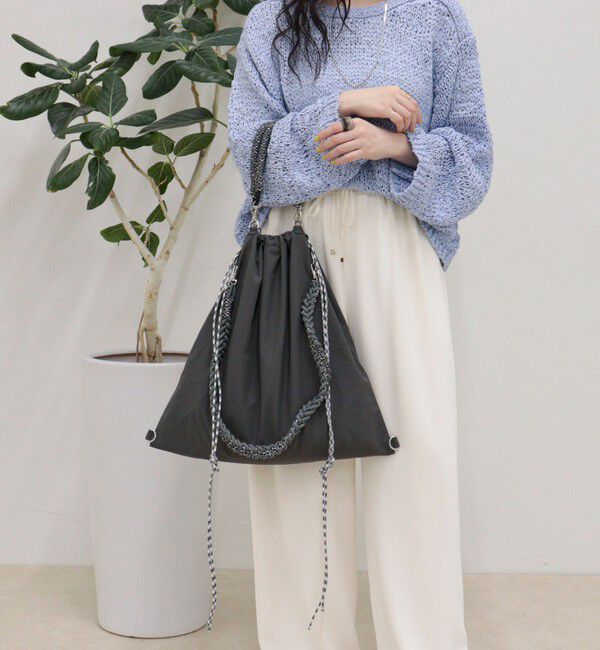 fredy emue「ドロストハンドル巾着トート」|トートバッグ|