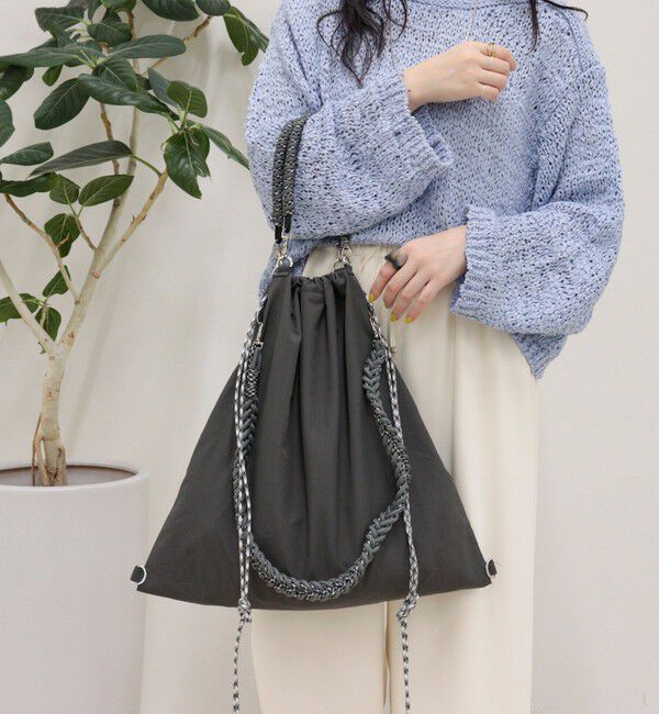 fredy emue「ドロストハンドル巾着トート」|トートバッグ|