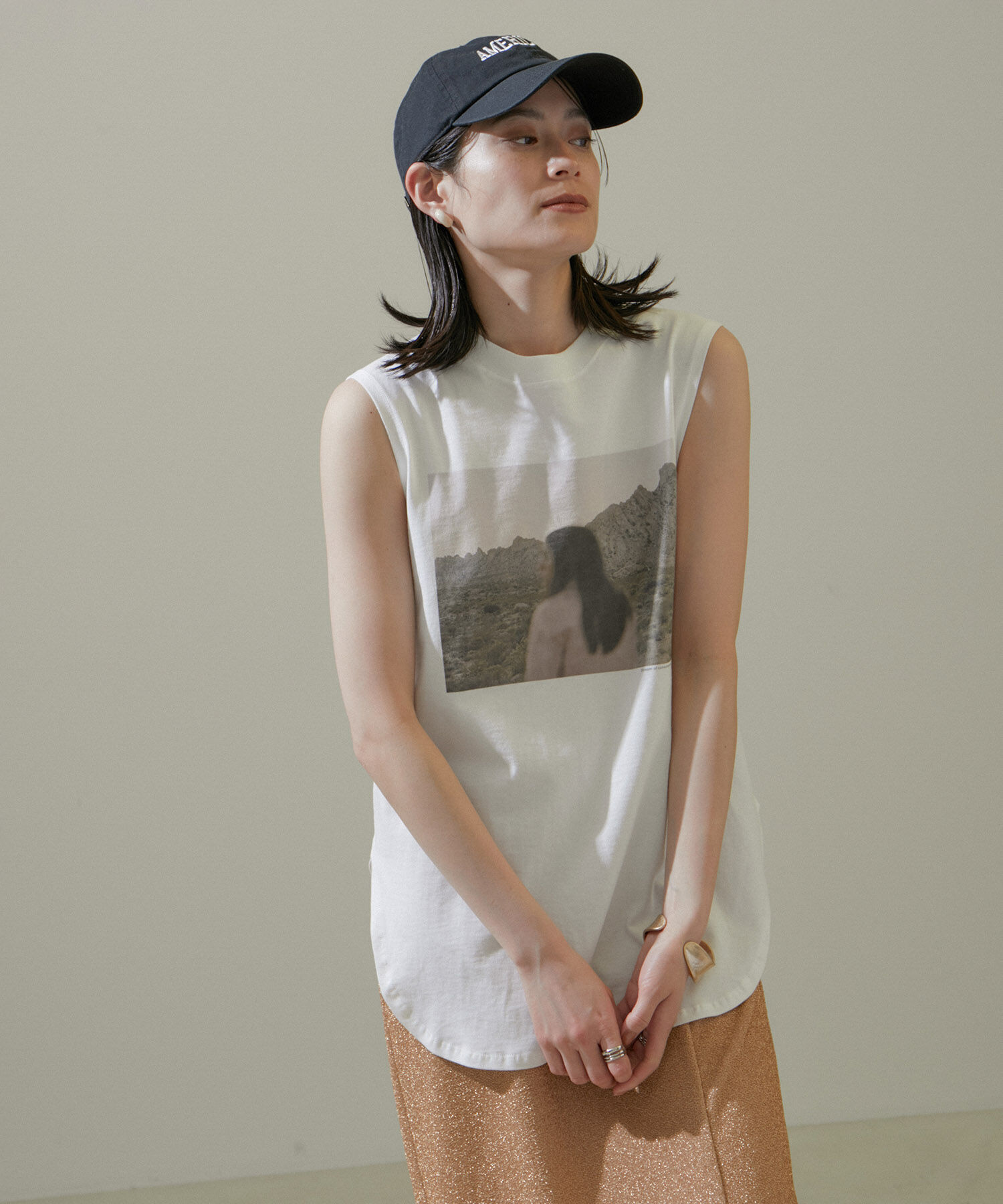 SALON adam et rope'「【Alec Soth（アレック・ソス）】[24SS]ノースリーブフォトTシャツ」|Tシャツ・カットソー|