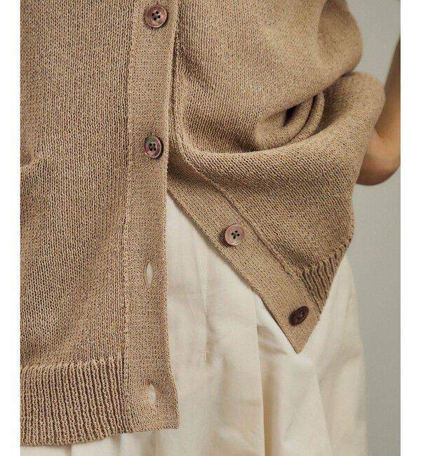 SALON adam et rope'「ペーパーヤーンジレ［手洗い可/和紙素材］」|ベスト・ジレ|