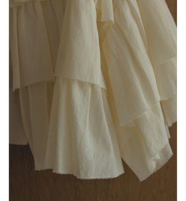 SALON adam et rope'「コットンラッフルブラウス」|シャツ・ブラウス|