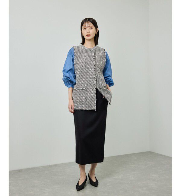 ROPE「ミックスツイードジレベスト」|ベスト・ジレ|