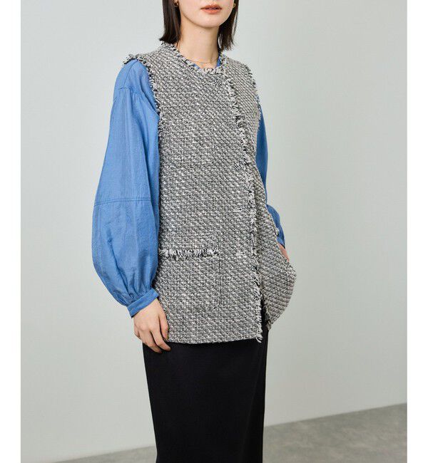 ROPE「ミックスツイードジレベスト」|ベスト・ジレ|