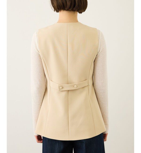 ROPE「ダブルクロスストレッチフレアジレ/接触冷感・イージーケア・セットアップ対応」|ベスト・ジレ|