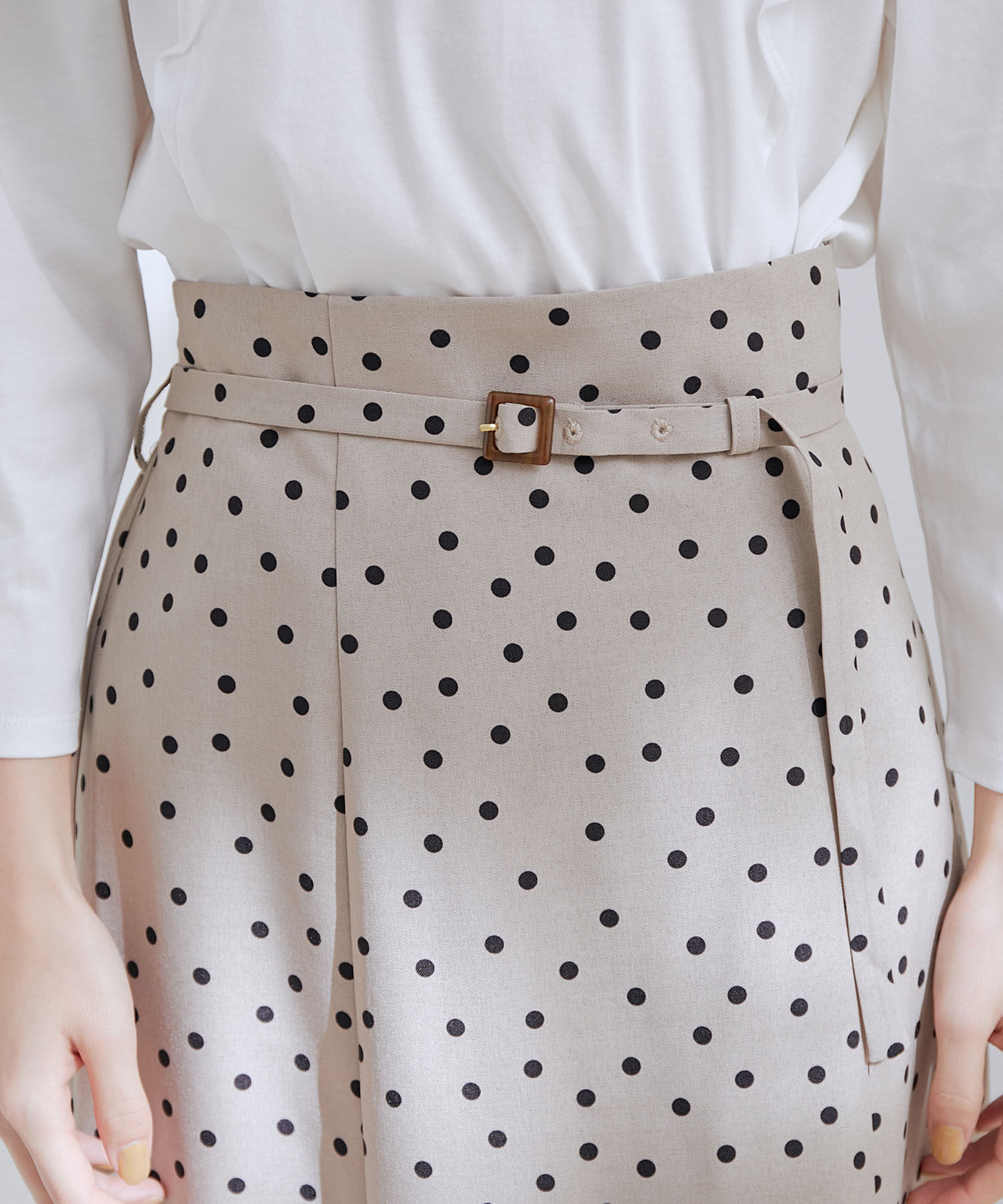 VIS「【新色】【接触冷感・洗える】美easy細ベルトマーメイドスカート」|スカート|